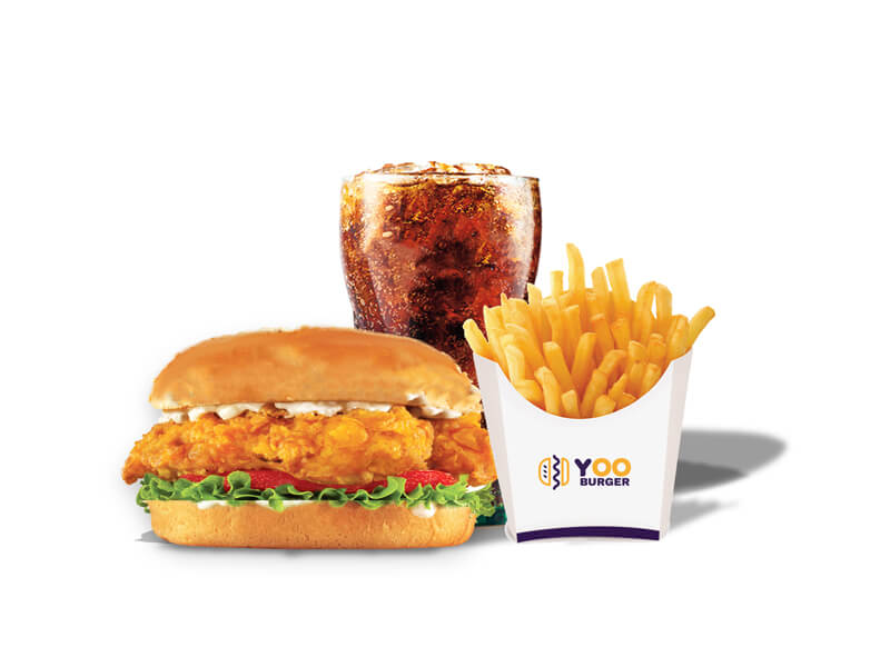 Crispy Chicken Burger - Combo Meal