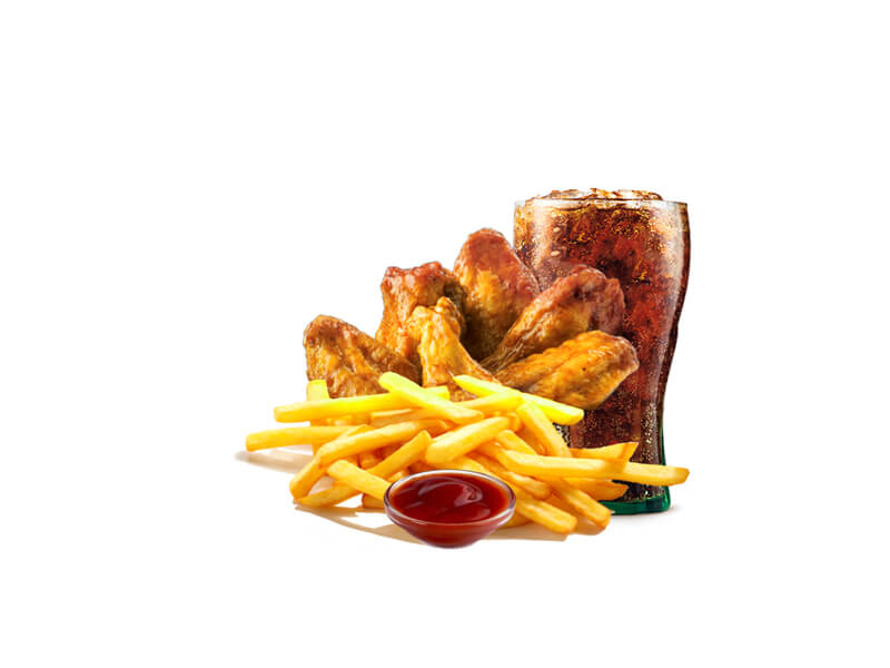 Chicken Wings 9 PCs - Combo Meal